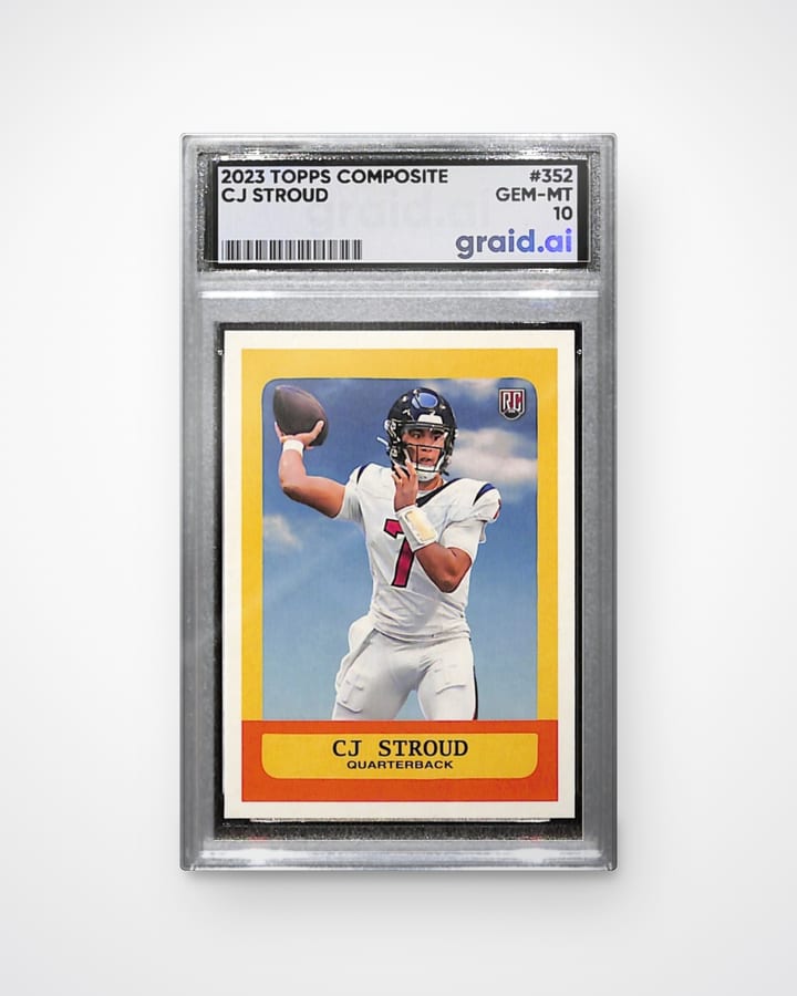 CJ Stroud, graded and slabbed by Graid Ai