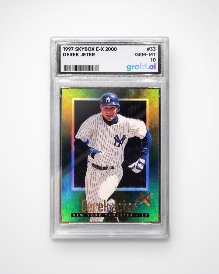 Derek Jeter, graded and slabbed by Graid Ai