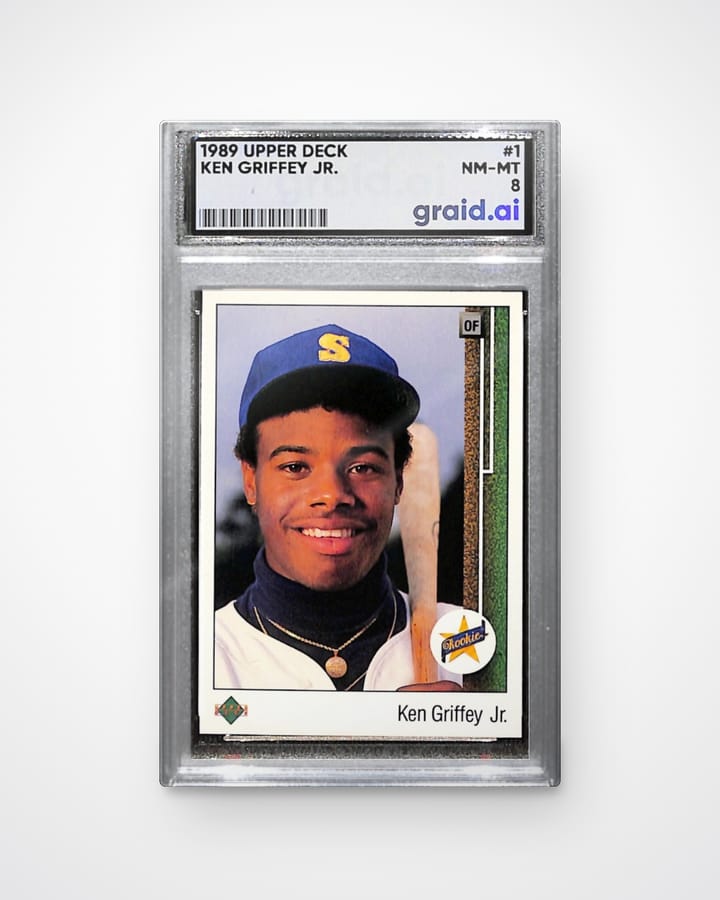 Ken Griffey Jr., 1989 Upper Deck, graded and slabbed by Graid Ai