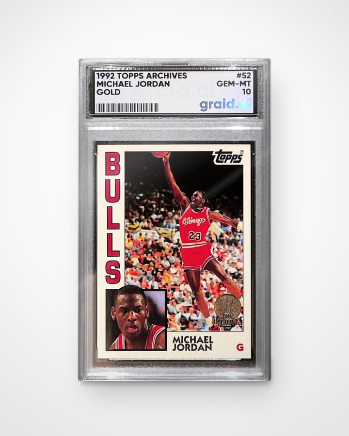 Michael Jordan, graded and slabbed by Graid Ai
