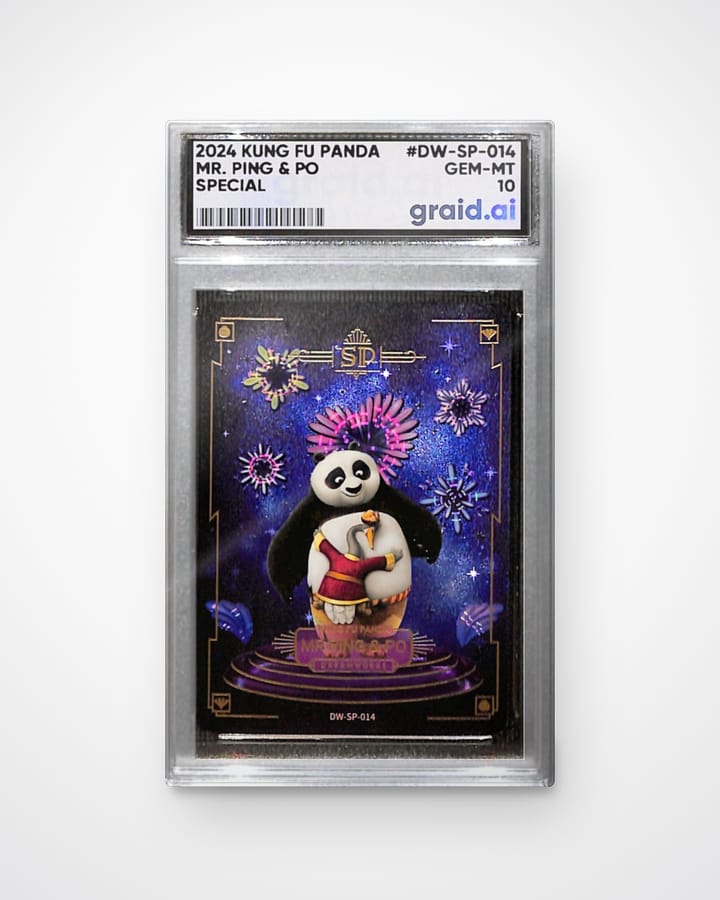 Mr. Ping and Po, Kung Fu Panda, graded and slabbed by Graid Ai