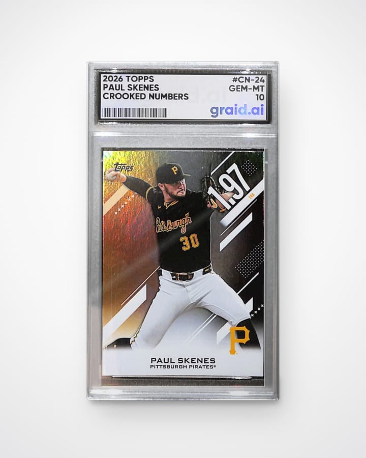 Paul Skenes, graded and slabbed by Graid Ai