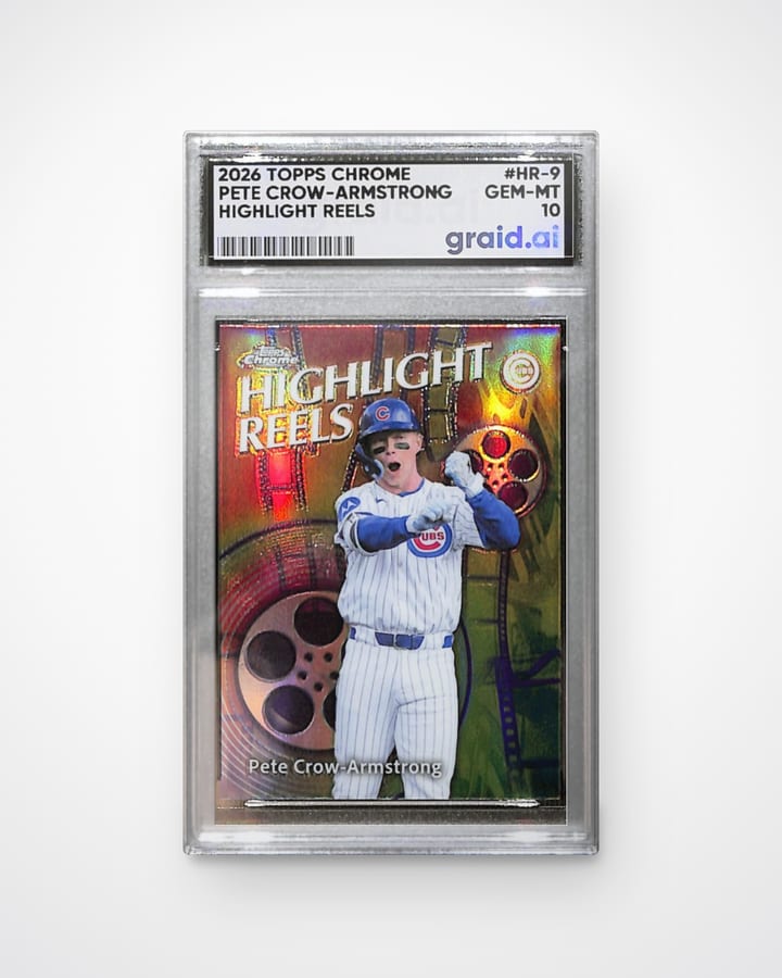 Pete Crow-Armstrong, graded and slabbed by Graid Ai