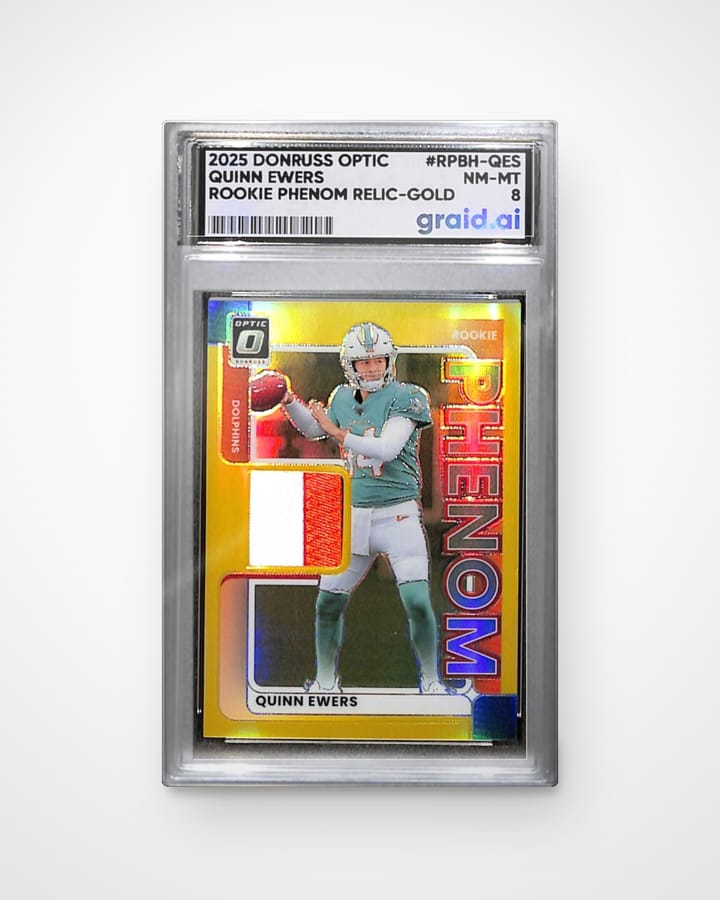 Quinn Ewers, graded and slabbed by Graid Ai