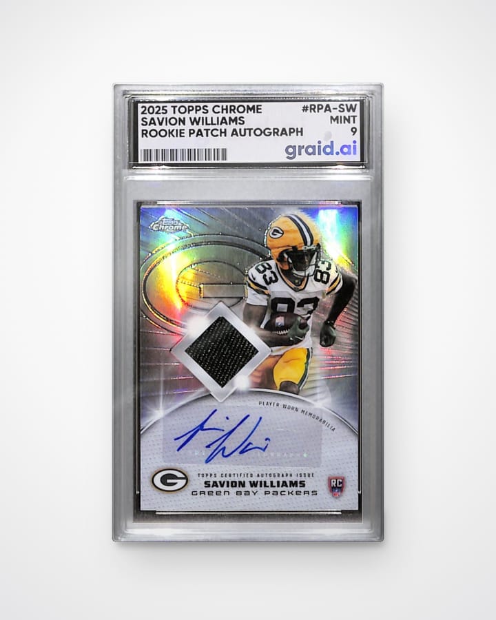 Savion Williams, graded and slabbed by Graid Ai