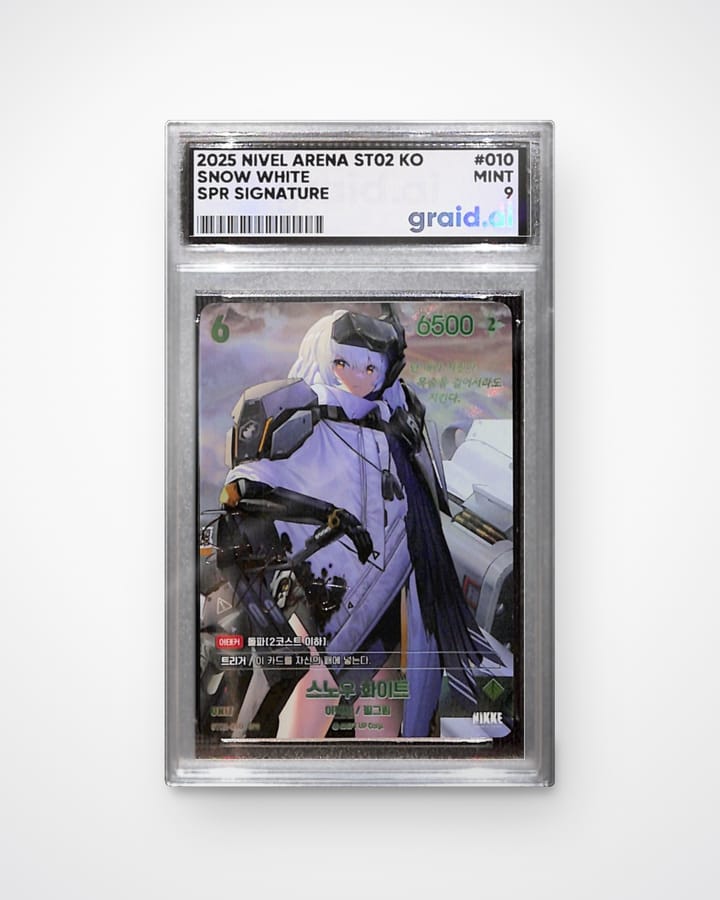 Snow White, Nivel Arena, graded and slabbed by Graid Ai