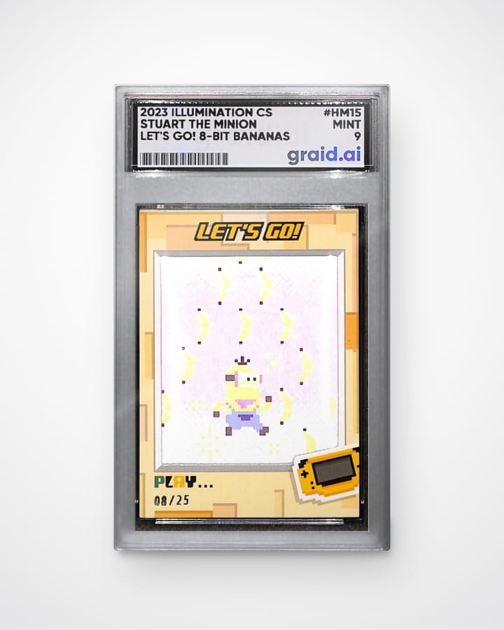 Stuart the Minion, graded and slabbed by Graid Ai